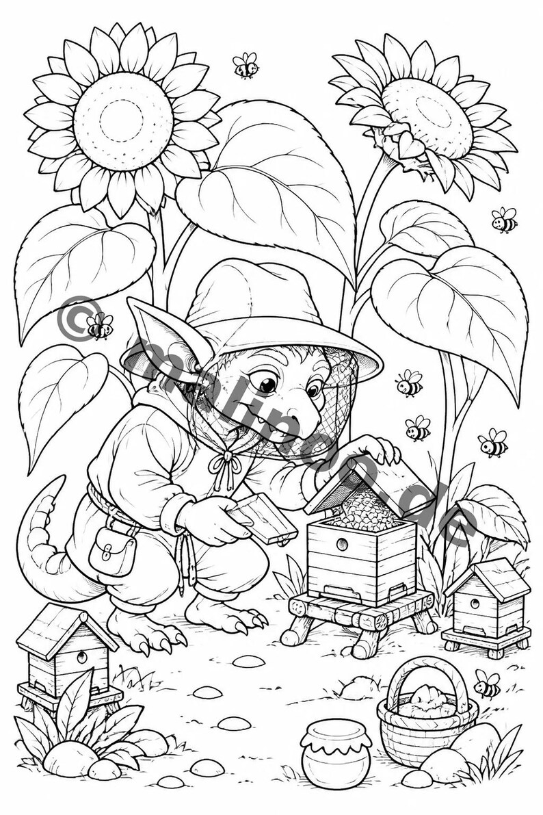100 goblin coloring pages for ages 6 and up – a fun way to beat boredom on rainy days – coloring templates (PDF) E5 image 10