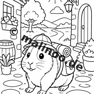 Activiteitenboek met cavia's voor kinderen – 100 puzzel- en activiteitenpagina's – Gedrukt + losse pagina's E1/B1 (DIN A4) – Cadeau, Activiteitenboek afbeelding 4