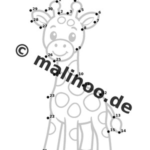 Giraffaktivitetsbok för barn – 100 pussel- och aktivitetssidor – Tryckt + Lös E1/B1 (DIN A4) – Present, Aktivitet, Adventskalender bild 11