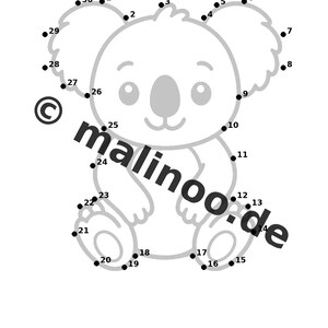 コアラの子供向けアクティビティブック – パズルとアクティビティページ100ページ – 印刷済み＋バラバラ E1/B1 (DIN A4) – ギフト、アクティビティ、アドベントカレンダー 画像 11