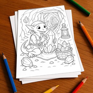 Kleines Ostergeschenk für Kinder: Kobolde Mal- und Zeichenbuch mit 100 Ausmalbildern (DIN-A4) E2 bild 2
