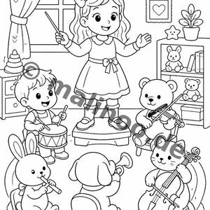 Big Sister Creative Coloring Book for Children – Creative Time Out Without Screens – 20 Coloring Pages (PDF) E1/B1 image 7