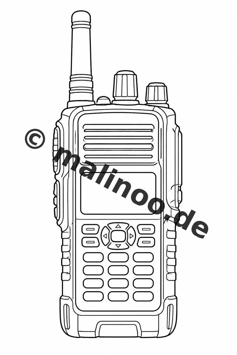 Police Coloring Book PDF Download Digital – 20 Coloring Pages for Children – Book 02 Edition 1 (DIN-A4) image 11