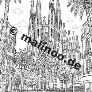Europa Malbuch Kinder – 20 Ausmalbilder – PDF Download E1/B3 (DIN-A4) – Mitgebsel, Geschenk, Kindergeburtstag, Gastgeschenk Bild 5