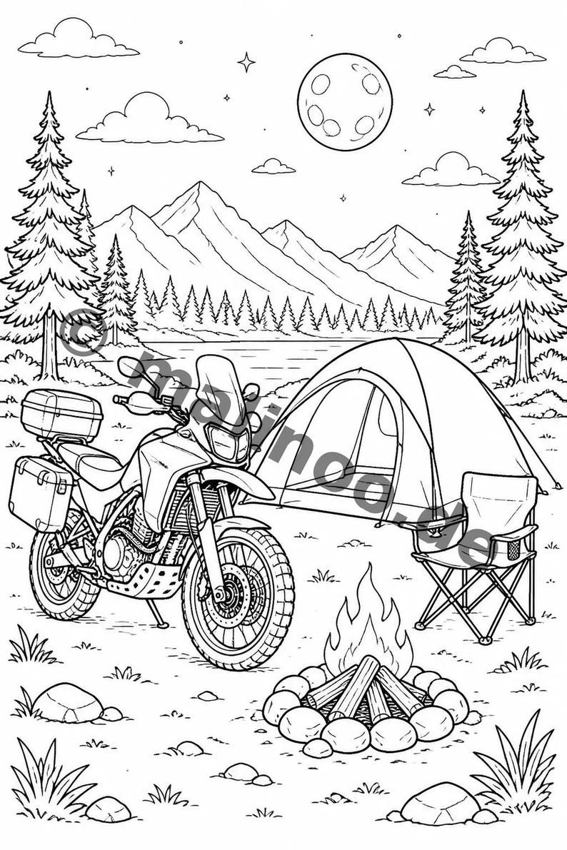 Motorcycle Activity Book for Children – 100 Puzzle & Activity Pages – Bound or Loose, Edition 02 (DIN A4) – Gift, Activity image 6