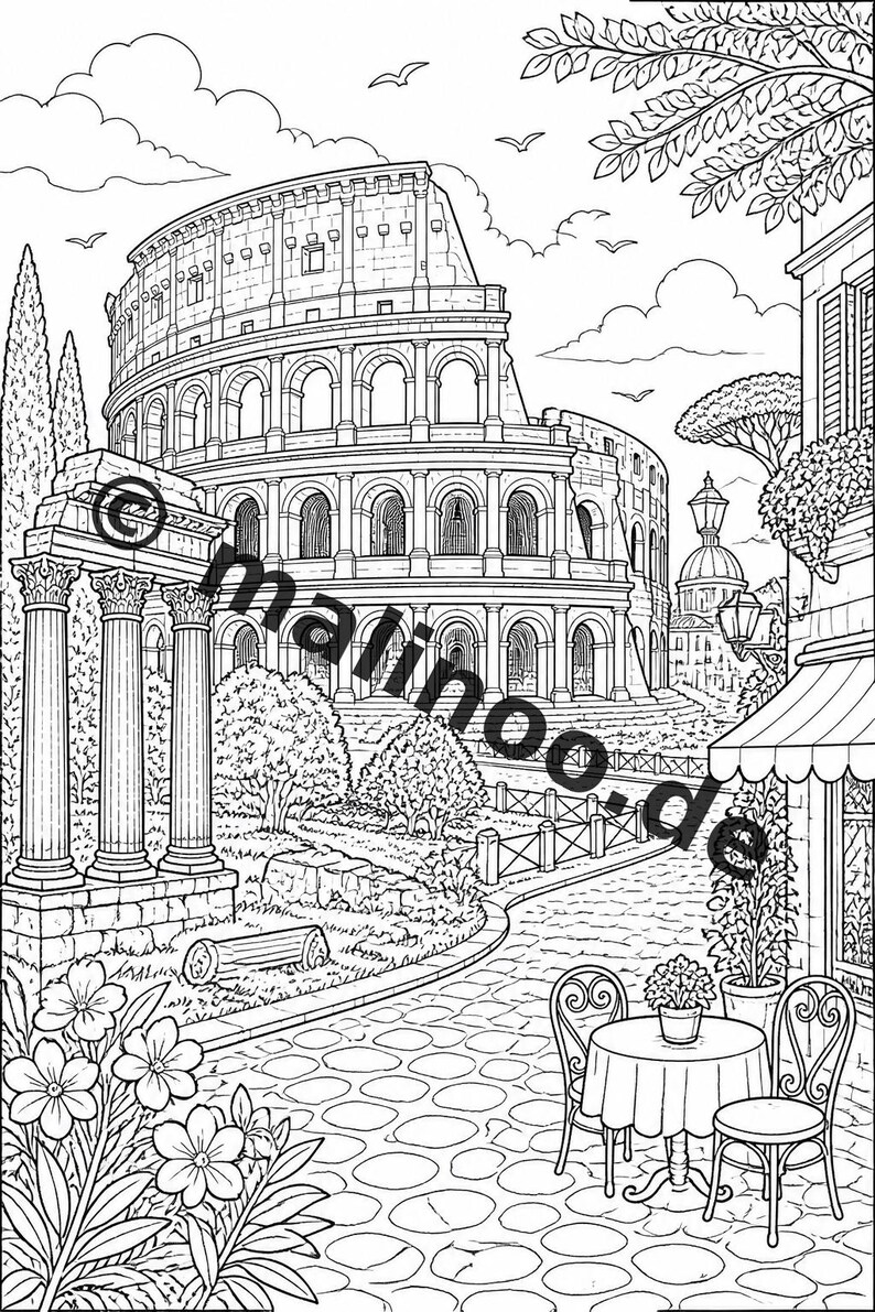 Europa Malbuch PDF Download digital – 20 Ausmalbilder für Kinder – Buch 01 Edition 1 (DIN-A4) Bild 15