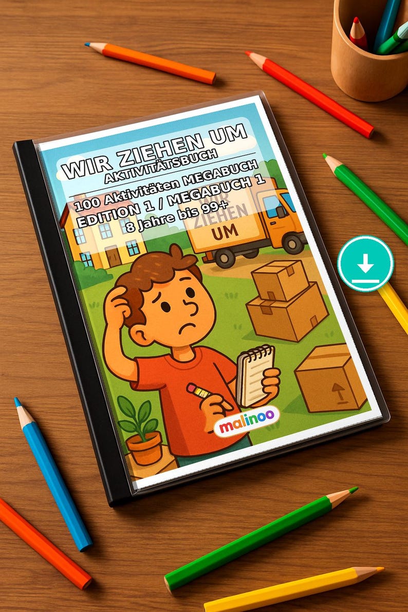 100 Ci stiamo muovendo! Puzzle per bambini dagli 8 anni in su – esercita in modo divertente la presa della matita e la concentrazione – fogli di puzzle stampabili (PDF) E1 immagine 1