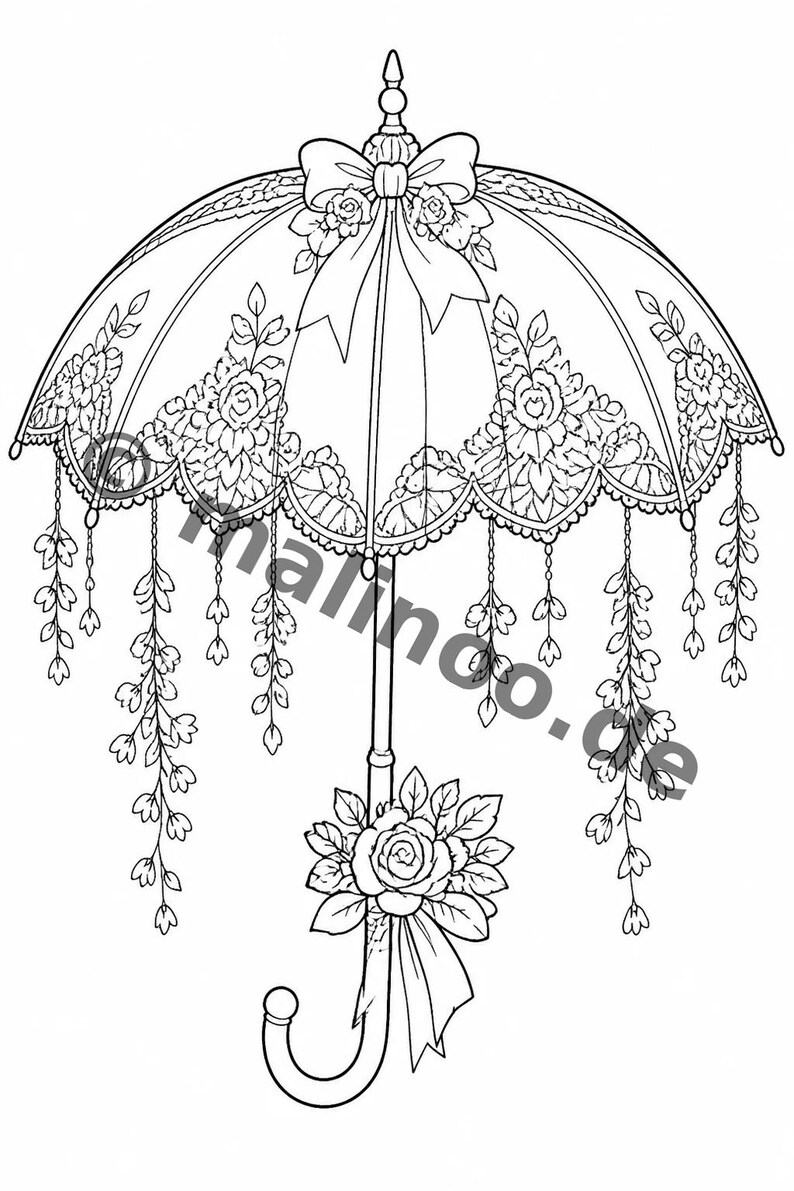 Wedding coloring book as a PDF for children – varied motifs for kindergarten and school children – 20 coloring pages E1/B3 image 7