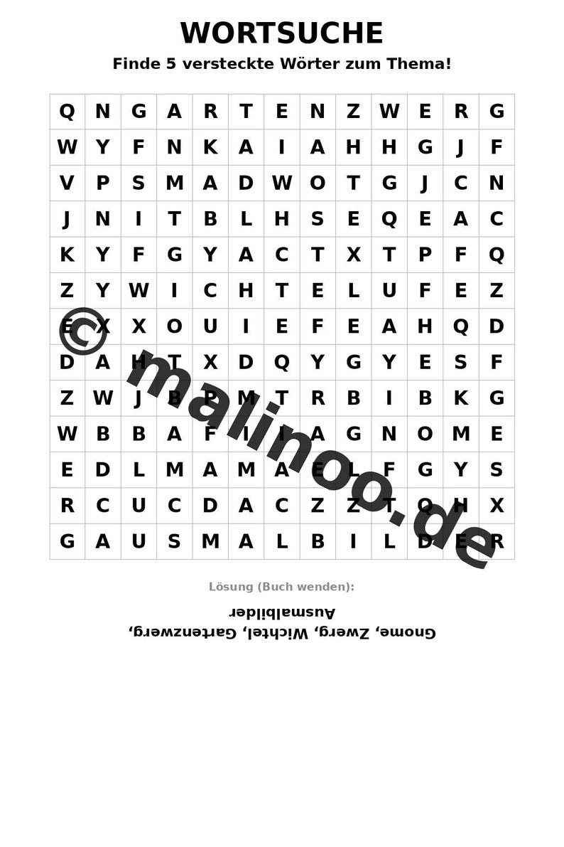 Wichtel Aktivitäten Aktivitätsbuch gedruckt, ungebunden – 100 Rätsel- und Aktivitätsseiten für Kinder – MEGABUCH 01 Edition 1 (DIN-A4) Bild 11