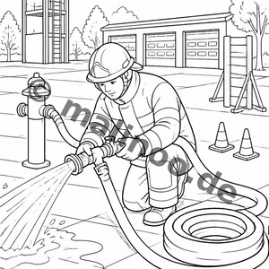 Fire Coloring Book for Ages 8 and Up – 100 Pictures to Color – Gift Idea for Children Ages 8 and Up (DIN A4) E1 image 17