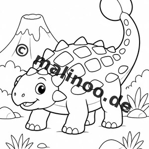 Dinosaurier Aktivitätsbuch PDF Download digital – 100 Rätsel- und Aktivitätsseiten für Kinder – MEGABUCH 01 Edition 1 (DIN-A4) zdjęcie 5