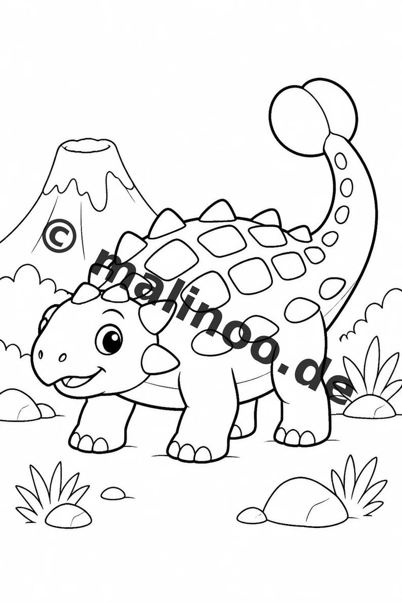 Dinosaurier Aktivitätsbuch PDF Download digital – 100 Rätsel- und Aktivitätsseiten für Kinder – MEGABUCH 01 Edition 1 (DIN-A4) zdjęcie 5