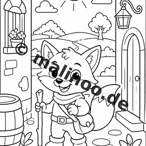 Livre d'activités sur le thème des renards pour enfants – 100 pages de jeux et d'activités – Imprimé + feuilles détachables format E1/B1 (DIN A4) – Cadeau, activité, calendrier de l'Avent image 4