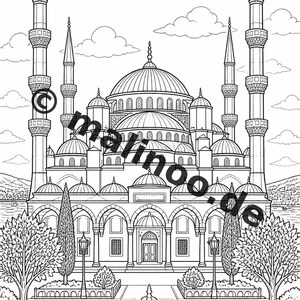 Europa Malbuch Kinder – 20 Ausmalbilder – PDF Download E1/B1 (DIN-A4) – Mitgebsel, Geschenk, Kindergeburtstag, Gastgeschenk Bild 9
