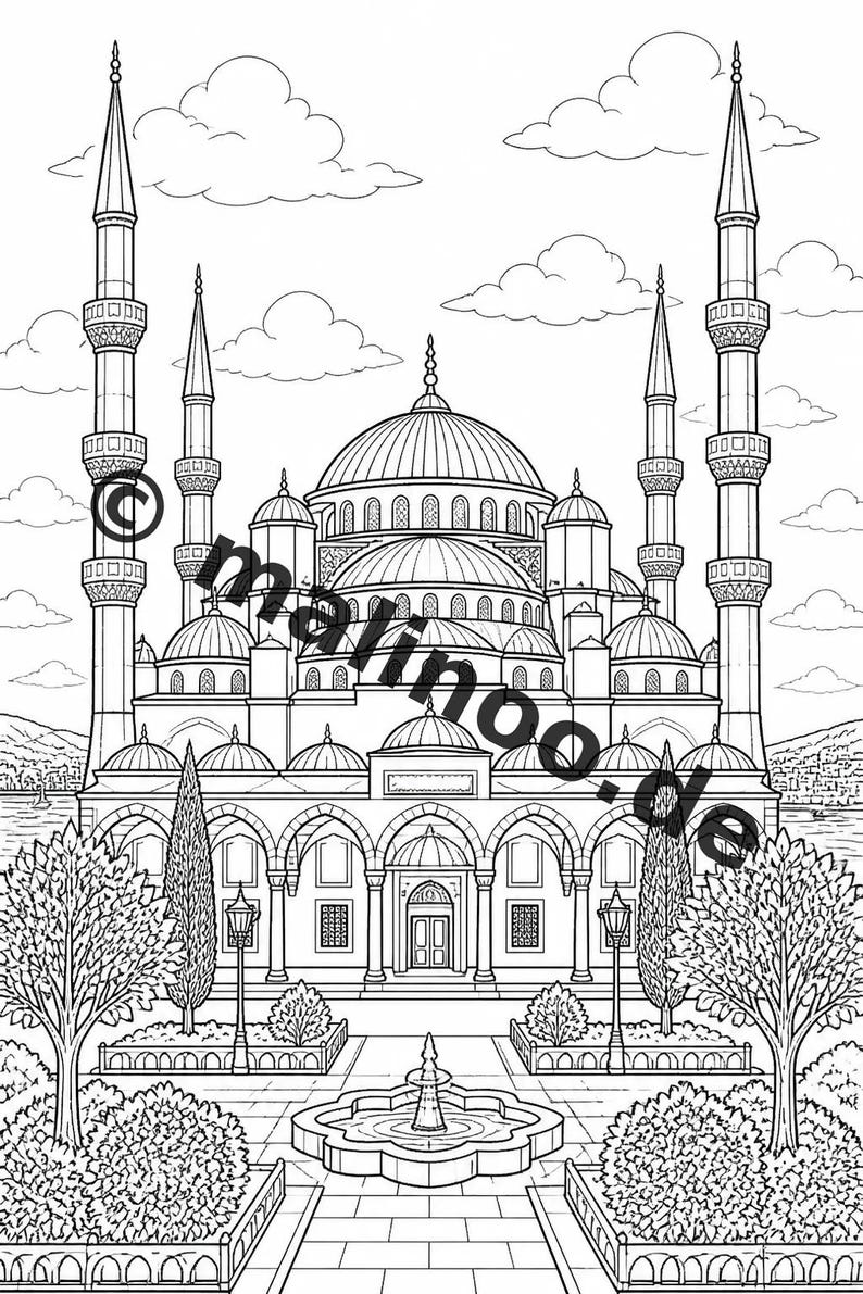 Europa Malbuch Kinder – 20 Ausmalbilder – PDF Download E1/B1 (DIN-A4) – Mitgebsel, Geschenk, Kindergeburtstag, Gastgeschenk Bild 9