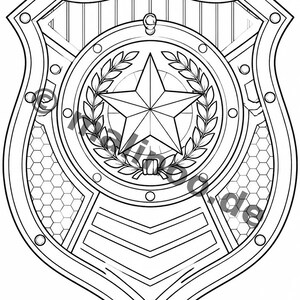 Livre de coloriage et de dessin sur le thème de la police pour les enfants de 8 ans et plus – 100 images à colorier – Petit cadeau d'anniversaire pour enfants (format A4) E1 image 13