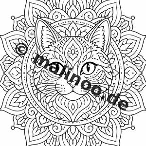 Mandala Coloring Book PDF Download Digital – 20 Coloring Pages for Children – Book 03 Edition 1 (DIN-A4) image 8