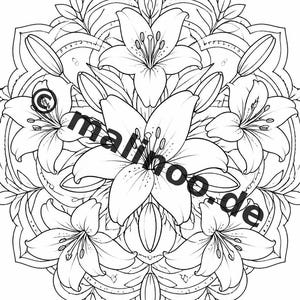 Mandala Coloring Book PDF Download Digital – 20 Coloring Pages for Children – Book 03 Edition 1 (DIN-A4) image 4