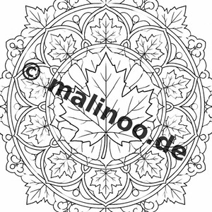 Mandalas Coloring Book for Children – 20 Coloring Pages – PDF Download E1/B1 (DIN-A4) – Party Favor, Gift, Children's Birthday, Party Favor image 18