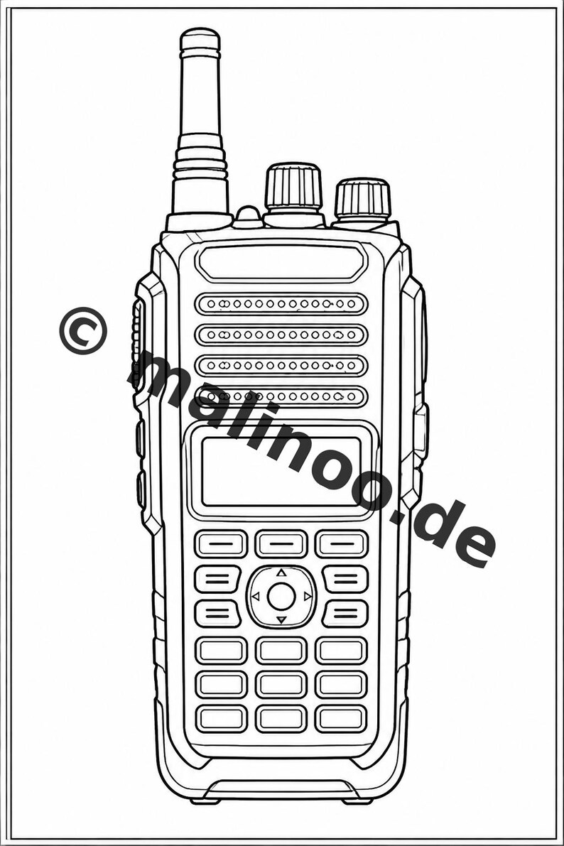 Police Coloring Book for Kids – 20 Coloring Pages – PDF Download E1/B3 (DIN-A4) – Party Favor, Gift, Children's Birthday Party, Party Favor image 11