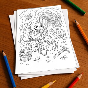 Kobold-Abenteuer Aktivitätsbuch gedruckt, ungebunden – 100 Rätsel- und Aktivitätsseiten für Kinder – MEGABUCH 01 Edition 1 (DIN-A4) 画像 1