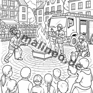 Fire Coloring Book for Ages 8 and Up – 100 Pictures to Color – Gift Idea for Children Ages 8 and Up (DIN A4) E1 image 2