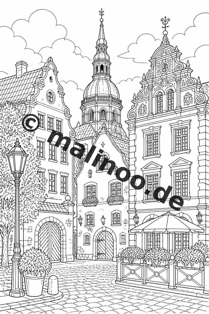 Europa Malbuch PDF Download digital – 20 Ausmalbilder für Kinder – Buch 01 Edition 1 (DIN-A4) Bild 13