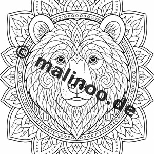 Mandala Coloring Book PDF Download Digital – 50 Coloring Pages for Children – Volume 2 Edition 1 (DIN-A4) image 7