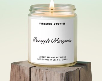 Pineapple Margarita Candle - tropical, vacation scent, celebration gift