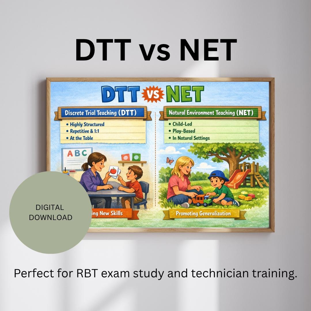 DTT Vs NET ABA Guide | Discrete Trial Training Vs Natural Environment ...