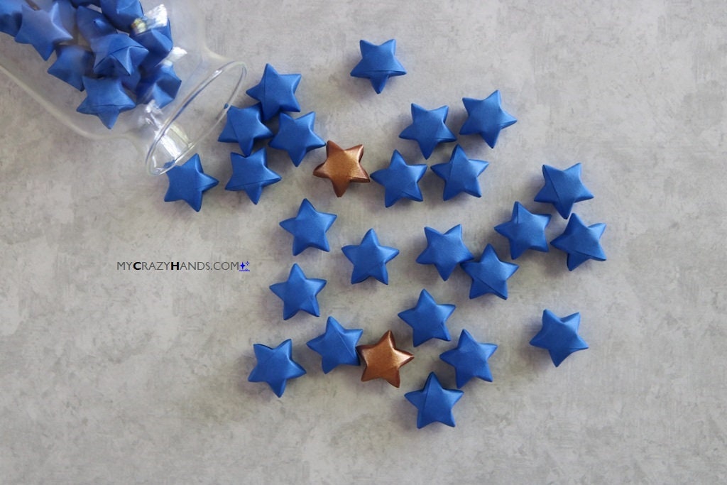 100 Small 0 8 Origami Stars Paper Lucky Stars Etsy