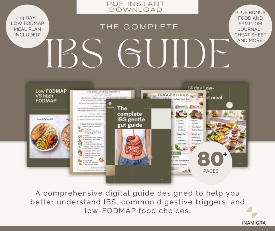 IBS Relief Guide – Low FODMAP Diet Plan, Gut Health, Meal Tracker (PDF ...