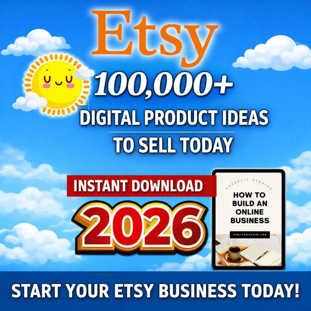 100,00+ Digital Product Ideas for Etsy Business (instant Download) - Etsy