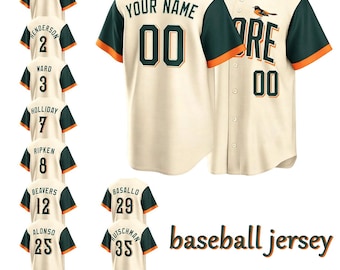 Custom Baltimore Team Baseball Jersey, Cream 2026 City Connect Shirt,Personalized Stitched Name Number Men/Youth Fan Shirt
