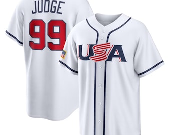 USA Aaron Judge White Limited Stitched Shirt,Men/Youth size,Custom Jersey