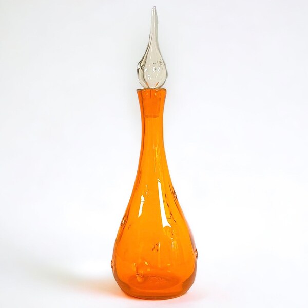 Orange Decanter Etsy