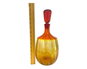 置物 60s woman&panther decanter Sold at Auction: [Blenko] Mid-Century Glass 'Lady' Decanter