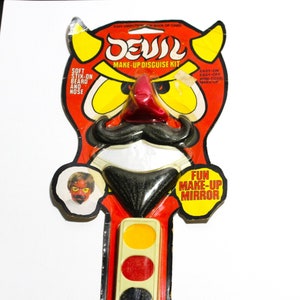 ヴィンテージ ハロウィン デビル メイクアップ マスク