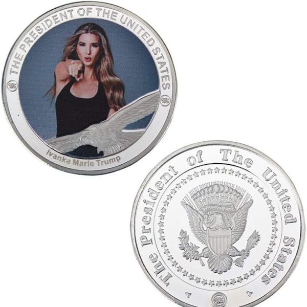 Silver Plated Coin Ivanka Trump