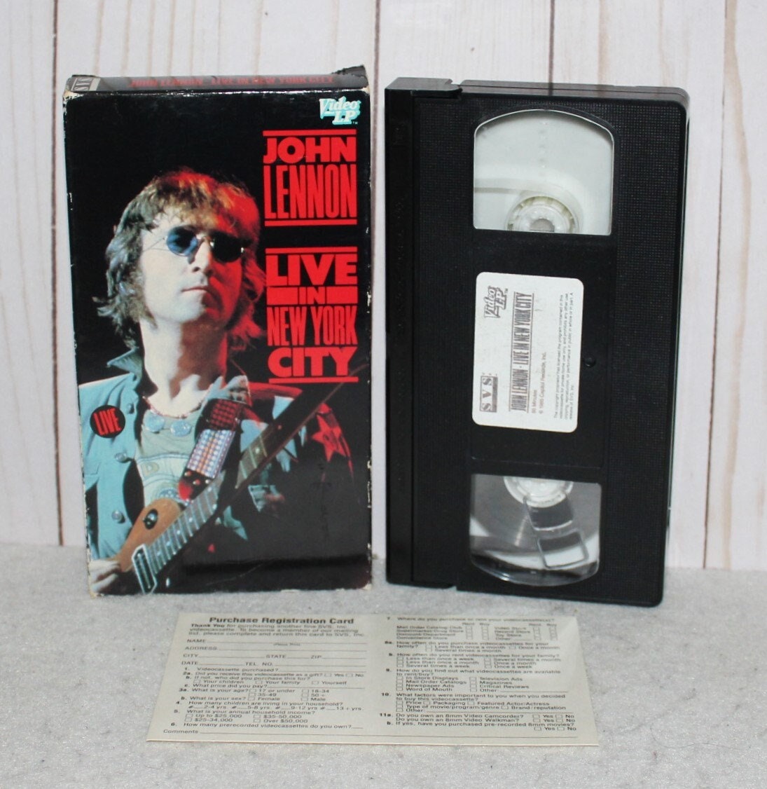 1986年発売 希少 ジョン・レノン ライブ イン ニューヨークシティ VHS 1986年発売 希少 ジョン・レノン ライブ イン ニューヨーク