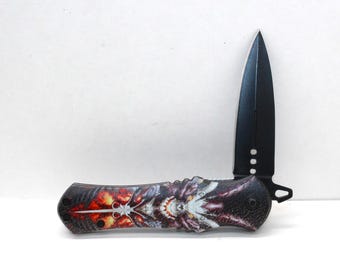 Spring Assisted Knife Dragon