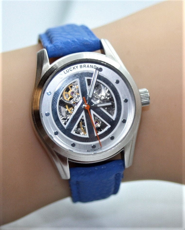 Lucky Brand Watch Peace Sign Etsy M xico