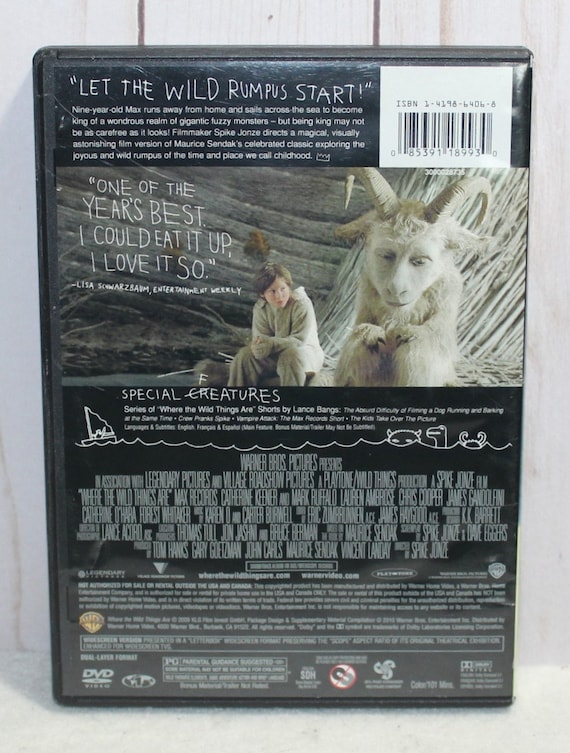 Where the Wild Things Are DVD - Etsy