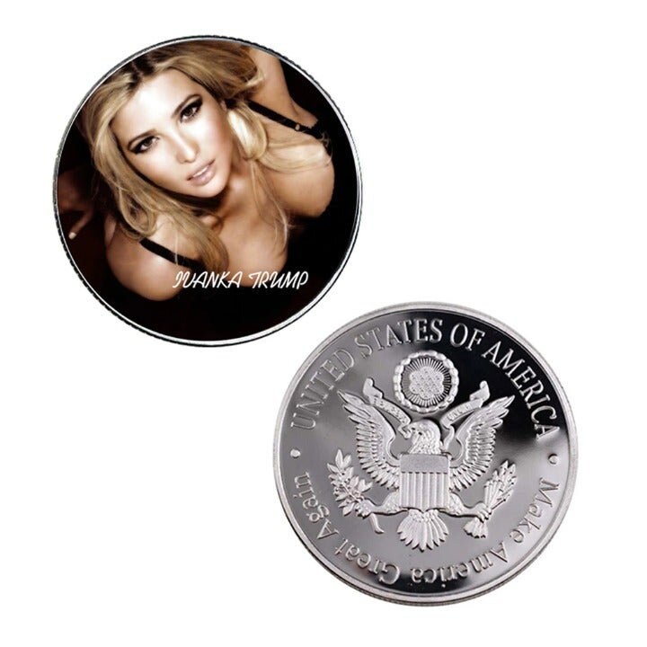 イヴァンカ・トランプ　1オンス銀貨 銀メッキコイン イヴァンカ・トランプ - Etsy 日本