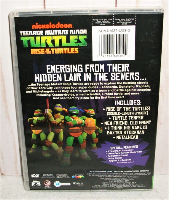 Teenage Mutant Ninja Turtles Rise of the Turtles DVD -  Denmark