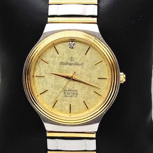 Vintage Mathey Tissot Diamond Swiss Watch