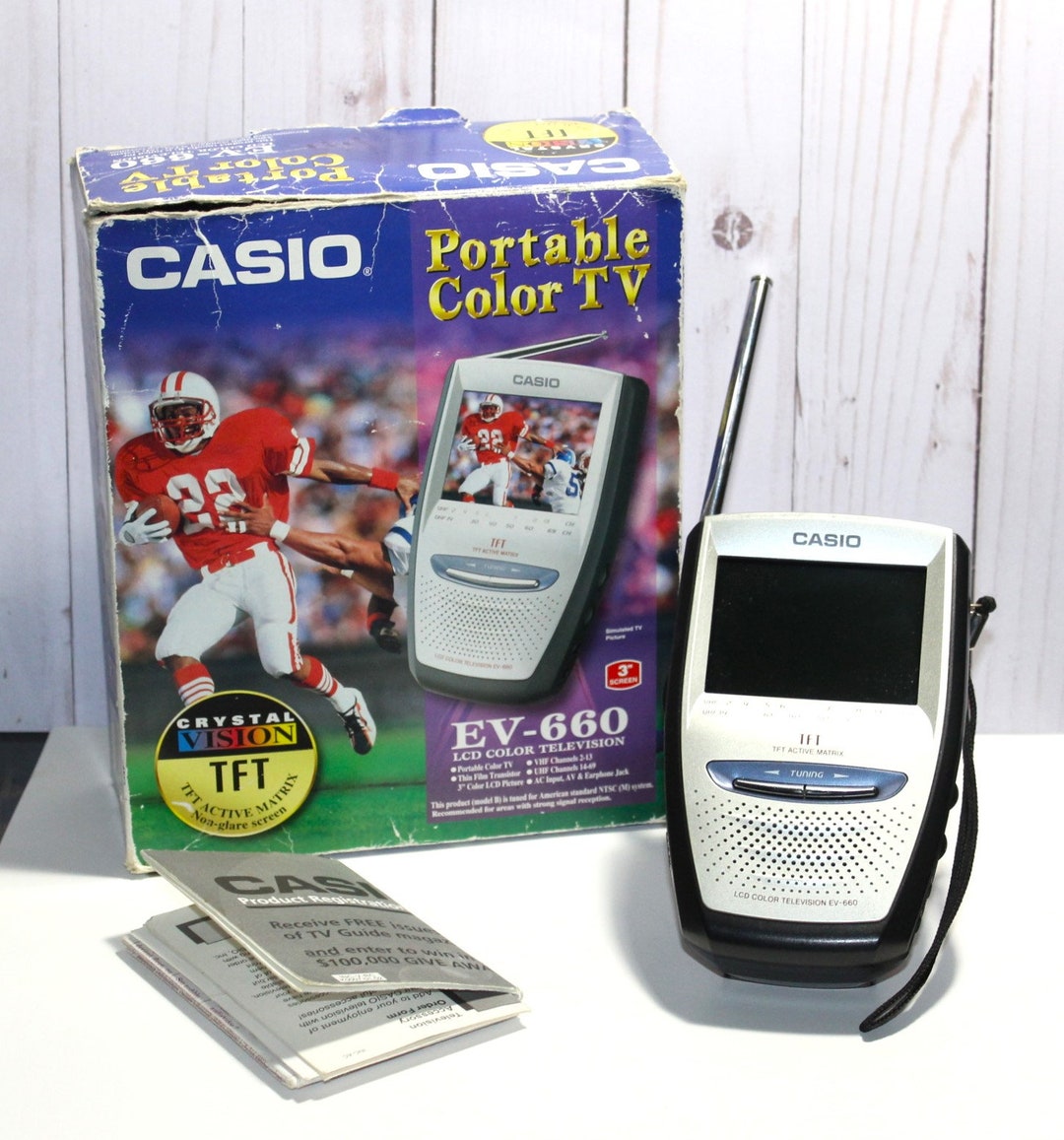 Casio Portable TV EV660 Etsy