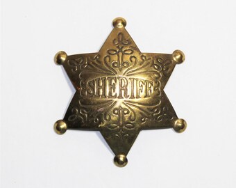 Gold Silver Sheriff Badge Police Party Bag Fillers Kids Toys Gifts Accessories
