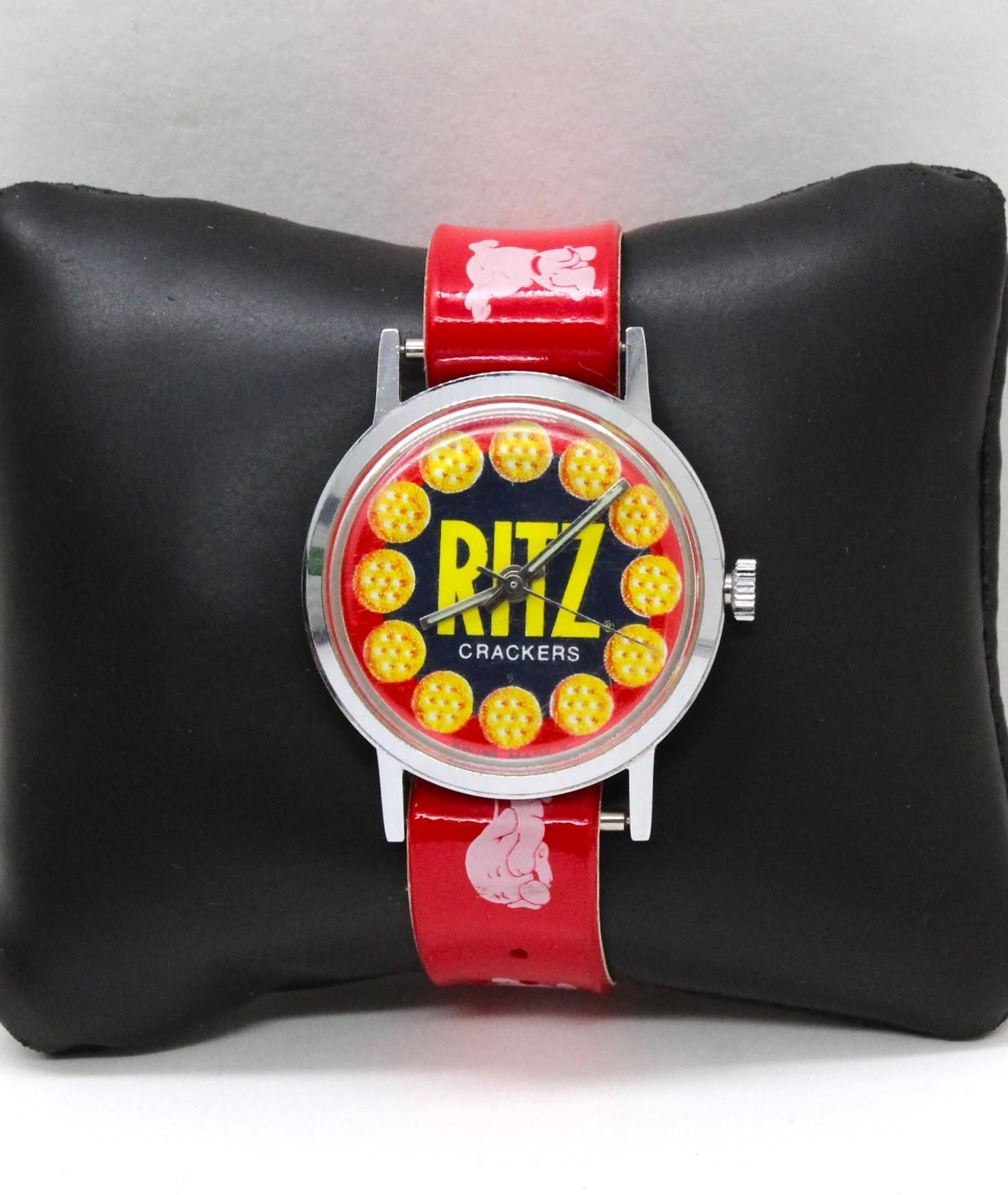 Vintage Swiss Made Ritz Crackers Watch - Etsy