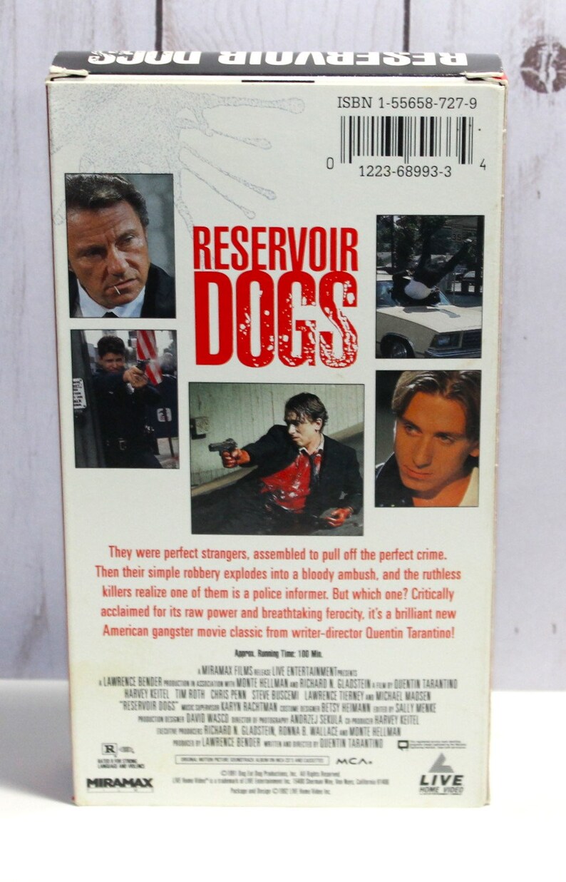 Reservoir Dogs vhs image 2